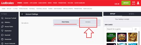 Ladbrokes: How to Change to Decimal Odds – Top10BettingSites..